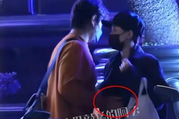 陳喬恩小腹隆起疑似懷孕,艾倫為她小心摸肚子,牽手動作很細心