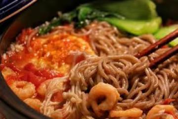 健康低卡——番茄蝦仁蕎麥麵&amp;10分鐘快手飯