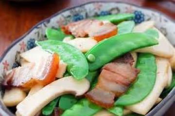 臘肉炒荷蘭豆