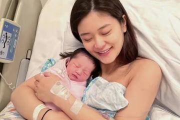恭喜!香港著名靚模宣布平安產女,寶寶擁有大雙眼皮顏值高