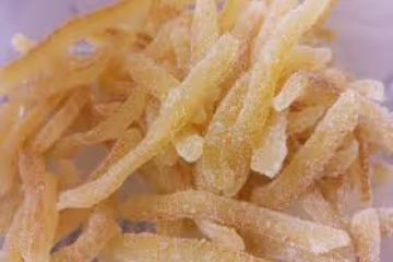 有經驗教訓的糖漬春香柚子皮（黃金貢柚）