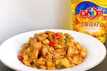 杏鮑菇炒雞丁