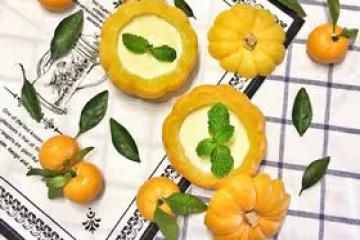 南瓜蒸蛋 太陽果燉牛奶蛋