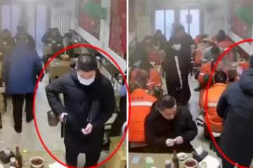 「超暖心」12名清潔工吃完面要結帳，老闆娘「已經有人付清了」 調監視器全網搜尋，接下來一幕感動眾人：最低調的行善
