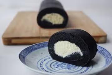 黑黑卷——竹炭蛋糕卷