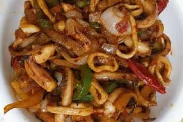 孜然爆炒魷魚