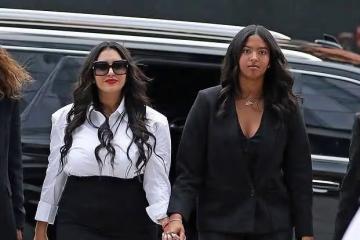 科比大女兒瘦身成功,媽媽瓦妮莎梅開二度,母女狀態越來越好