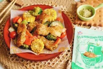 青花椒風味炙烤時蔬巴沙魚