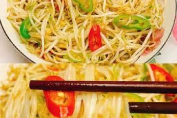 🔥減肥必備菜素炒酸辣豆芽～開胃爽口