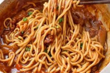 🍅西紅柿肉末🍆茄子燜面🍜含淚吃了兩大碗