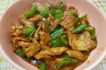 青椒炒肉片