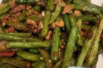 肉沫干煸豆角