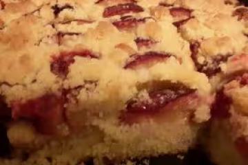 秋季德式烘焙 【李子蛋糕】Pflaumenkuchen mit Streuseln