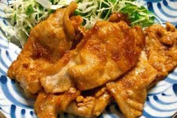 日式豬肉生薑燒/豚肉の生薑焼き