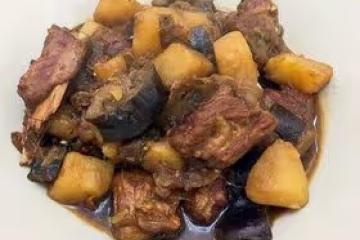 土豆茄子燉排骨