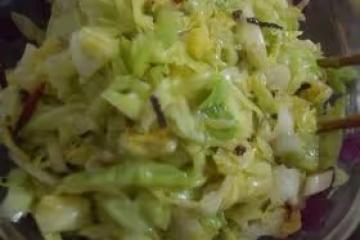 涼調脆脆的包菜絲
