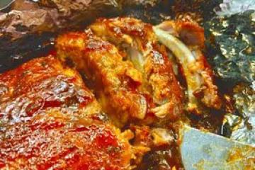 🍯美式烤排骨🍖BBQ Ribs黑蜜糖燒烤醬低溫慢烤豬肋排🐽（簡單懶人快手）