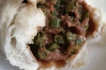 豆角豬肉包子