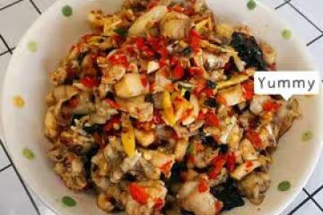 超 下飯的爆炒香辣牛蛙