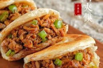 香到流口水‼️手抓餅雞腿肉夾饃🥙好吃絕了