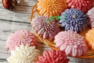 炫彩的菊花饅頭（剪花D） *花兒饅頭225