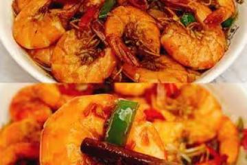 超級過癮❗️家常下飯菜辣炒大蝦🍤