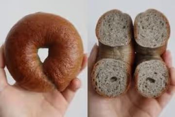 免揉無糖無油黑芝麻貝果