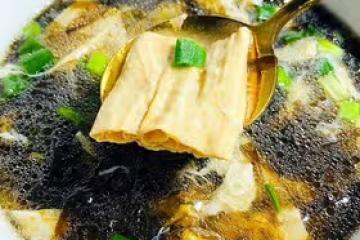 不二腐竹紫菜湯