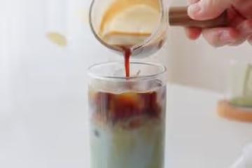 抹茶生椰拿鐵🥥在家自製咖啡店高級感飲品