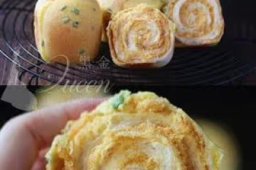 外酥內軟‼️滿滿的肉鬆❗️香蔥墨西哥肉鬆小吐司