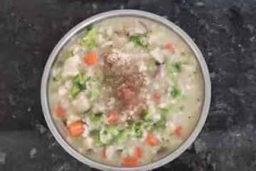 咸口的燕麥粥
