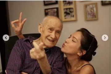 知名女星喊話96歲外公！盼望其早日睜眼平安過年，曬合照緊摟對方