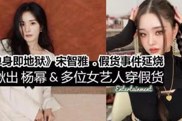 宋智雅被曝光穿假貨後,連帶楊冪與劉亦菲也被揪出假貨證據