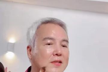 林瑞陽近況曝光,現身拍視頻賣面膜,臉上掛著笑容一副高興的樣子
