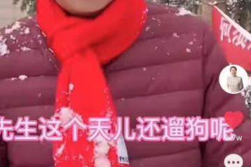 64歲馮鞏大雪天遛狗!首度回應不加盟央視春晚,將在仨地方台亮相