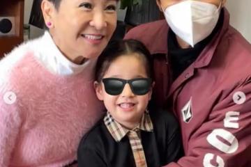 謝霆鋒全家新年聚會，謝婷婷帶女兒見舅舅，86歲謝賢罕見出鏡