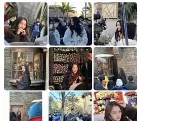 關曉彤現身環球影城，路人鏡頭下青春活潑，又蹦又跳顏值超能打