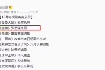 張藝謀將拍電視劇《主角》，女主究竟會花落誰家