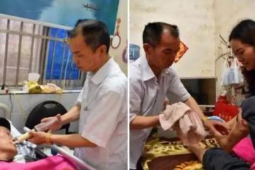 孝順女婿長照岳父12年,白天上班晚上顧3長輩,幾度累倒在工作崗位,仍無怨無悔:盡孝是我的本分