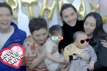 向太婆媳合體慶生！向佐寵溺攬著愛妻郭碧婷，兒子向笙長相似媽媽