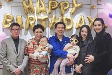 向太曬婆媳慶生照，向佐和郭碧婷好恩愛，岳父小姨子都在香港過年