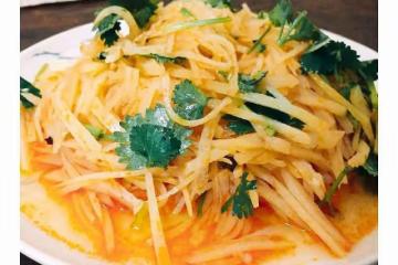 香辣土豆絲•酸甜香辣燒烤店版